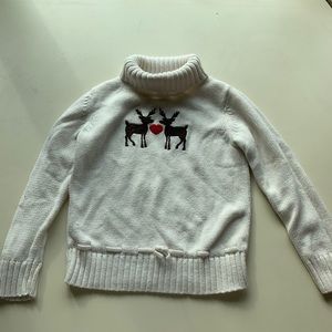 Girls reindeer sweater